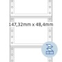 HERMA 8293 etichetta per stampante Bianco Etichetta per stampante autoadesiva