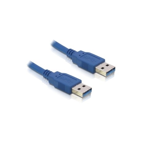 DeLOCK USB 3.0-A male/male - 1m cavo USB USB A Blu (82534)