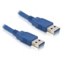 DeLOCK USB 3.0-A male/male - 1m cavo USB USB A Blu (82534)