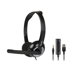 Hamlet HHEADMUS-AJ cuffia e auricolare Cablato A Padiglione Ufficio USB tipo A Nero