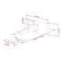 Multibrackets 9833 supporto per proiettore Parete Bianco (MB9833)