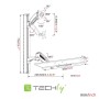 Techly ICA-PLW 02 Supporti a parete per TV 68,6 cm (27") Argento (ICA-PLW-02)