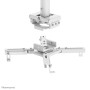 Neomounts CL25-550WH1 Supporto a soffitto beamer - alt. 74,5-114,5 cm - montaggio facile - mobilità completa