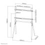 Neomounts Mobiletto per TV (NM-M1000WHITE)