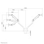 Neomounts Supporto da scrivania per monitor (FPMA-D750DSILVER)