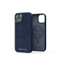 Njord byELEMENTS Salmon Leather Magsafe Case - iPhone 14 - Blue (NA41SL01)