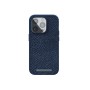 Njord byELEMENTS Salmon Leather Magsafe Case - iPhone 14 Pro -Blue (NA43SL01)
