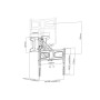 Multibrackets 9615 Supporto TV a parete 177,8 cm (70") Nero (MB9615)