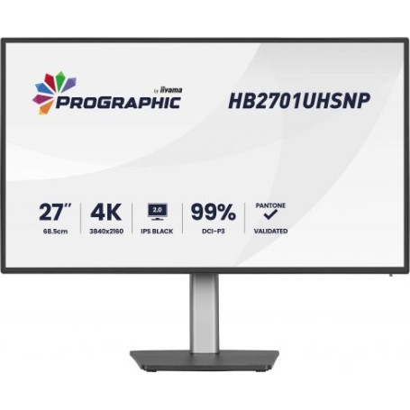 27  IPS 3840x2160 HDMI DP MULTIMED USB HUB (HB2701UHSNP-B1)