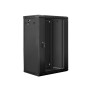 Lanberg WF01-6418-10B rack 18U Da parete Nero (WF01-6418-10B)