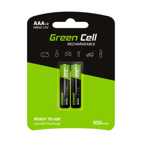 Green Cell GR07 batteria per uso domestico Batteria ricaricabile Mini Stilo AAA Nichel-Metallo Idruro (NiMH) (GR07)