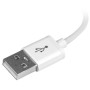 StarTech.com Cavo connettore lightning a 8 pin Apple bianco da 30cm a USB per iPhone / iPod / iPad (USBLT30CMW)