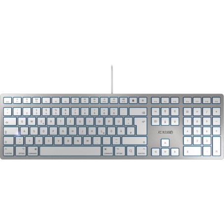 CHERRY KC 6000 SLIM FOR MAC tastiera USB QWERTY Inglese US Argento (JK-1610US-1)