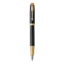 Parker IM penna stilografica Sistema di riempimento della cartuccia Nero, Oro 1 pz (1931646)