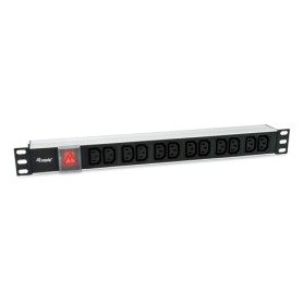 Equip 333318 unità di distribuzione dell'energia (PDU) 12 presa(e) AC 1U Nero, Argento