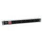 Equip 333318 unità di distribuzione dell'energia (PDU) 12 presa(e) AC 1U Nero, Argento
