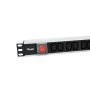 Equip 333318 unità di distribuzione dell'energia (PDU) 12 presa(e) AC 1U Nero, Argento