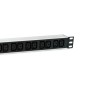 Equip 333318 unità di distribuzione dell'energia (PDU) 12 presa(e) AC 1U Nero, Argento