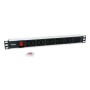 Equip 333318 unità di distribuzione dell'energia (PDU) 12 presa(e) AC 1U Nero, Argento