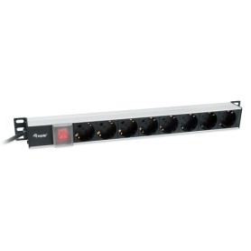 Equip 333308 unità di distribuzione dell'energia (PDU) 8 presa(e) AC 1U Nero, Argento