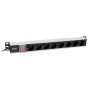 Equip 333308 unità di distribuzione dell'energia (PDU) 8 presa(e) AC 1U Nero, Argento