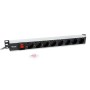Equip 333308 unità di distribuzione dell'energia (PDU) 8 presa(e) AC 1U Nero, Argento