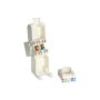 Equip 769216 adattatore per inversione del genere dei cavi RJ-45 LSA Bianco