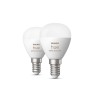 Philips Hue White and Color ambiance Sferetta - lampadina connessa E14 - (confezione da 2) (SFERA E14602)