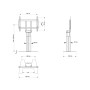 Hagor Floorbase Lift Pro 2,79 m (110") Nero (7551)