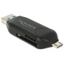 DeLOCK 91734 lettore di schede USB/Micro-USB Nero (91734)