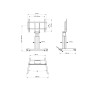 Hagor Mobile Lift Pro II 2,79 m (110") Nero (7550)