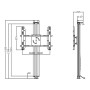 Multibrackets 2128 Supporto per display espositivi 190,5 cm (75") Nero (MB2128)