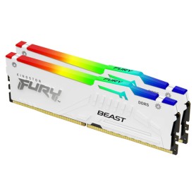 Kingston Technology FURY Beast 32GB 6400MT/s DDR5 CL32 DIMM (Kit da 2 moduli) White RGB XMP (KF564C32BWAK2-32)