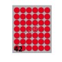 CONF 10 BUSTE ETICH 6 ROSSE  DIAM18 (X11006RO)