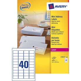 Avery L7654-100 etichetta per stampante Bianco Etichetta per stampante autoadesiva (L7654-100)