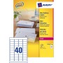Avery L7654-100 etichetta per stampante Bianco Etichetta per stampante autoadesiva (L7654-100)