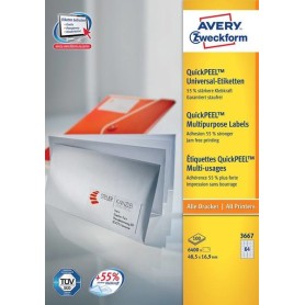 Avery 3667 etichetta per stampante Bianco Etichetta per stampante autoadesiva (3667)