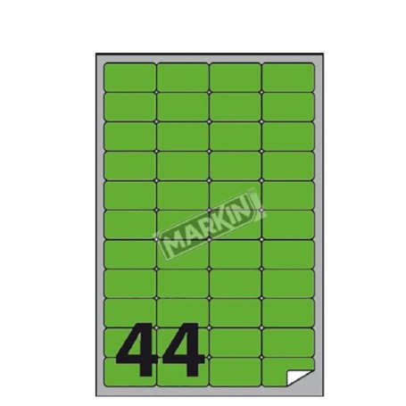 ETICHETTE A4 FLUO VERDE 47 5X25MM (X210A406F-VE)