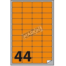 ETICHETTE A4 FLUO ARANCI047 5X25MM (X210A406F-AR)