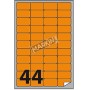 ETICHETTE A4 FLUO ARANCI047 5X25MM (X210A406F-AR)