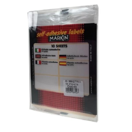 CONF 10BUSTE ETICHETTE 4 BLU DIAM10 (X11004BL)