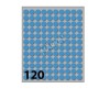 CONF 10BUSTE ETICHETTE 4 BLU DIAM10 (X11004BL)