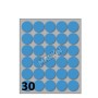 CONF10 BUSTE ETICHETTE 7 BLU DIAM22 (X11007BL)