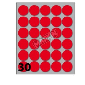 CONF10 BUSTE ETICH 7 ROSSE  DIAM22 (X11007RO)