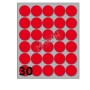 CONF10 BUSTE ETICH 7 ROSSE  DIAM22 (X11007RO)