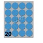 CONF10 BUSTE ETICHETTE 8 BLU DIAM27 (X11008BL)