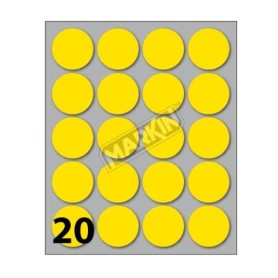 CONF10 BUSTE ETICH 8 GIALLO DIAM27 (X11008GI)