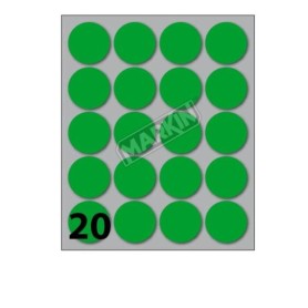 CONF10 BUSTE ETICH 8 VERDE  DIAM27 (X11008VE)