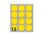 CONF10 BUSTE ETICH 9 GIALLE  DIAM34 (X11009GI)