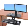 Ergotron WorkFit -A 61 cm (24") Scrivania Nero (24-392-026)